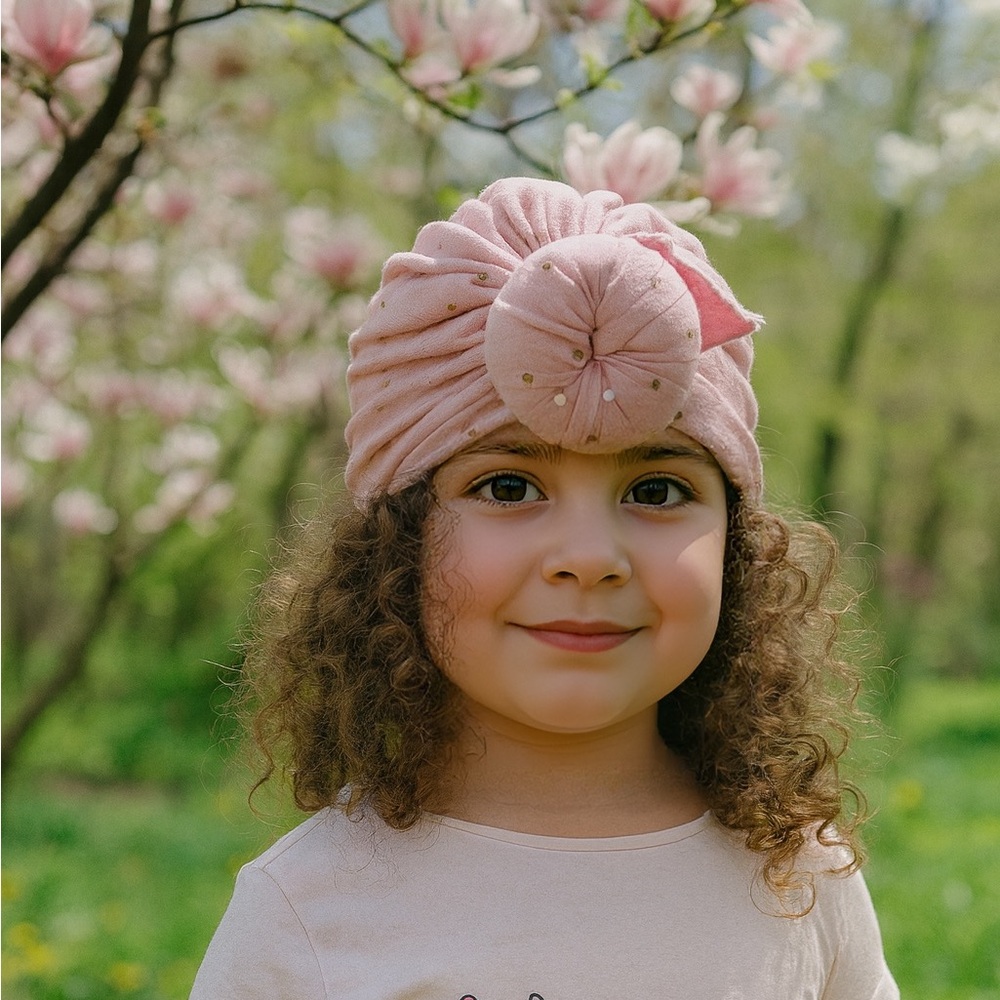Pink Turban Style Hat for Kids and adults